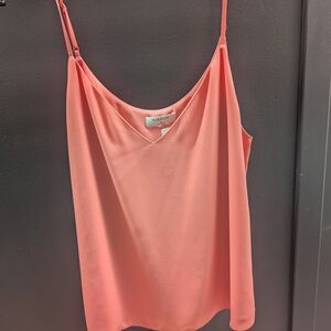 Women's Coral Spaghetti Strap Top